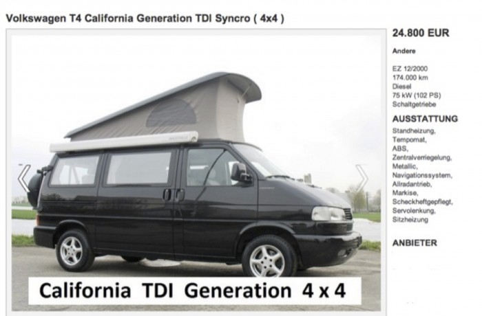 T4 Syncro California Genration KlappDachCamper Kaufberatung mit dem BusChecker