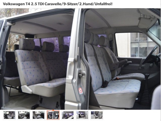 T4 Caravelle 9 Sitze