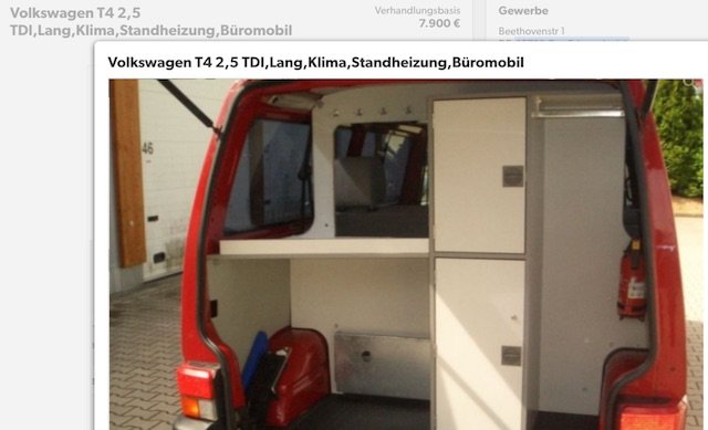 VW Bus Blitzerbus Auktion