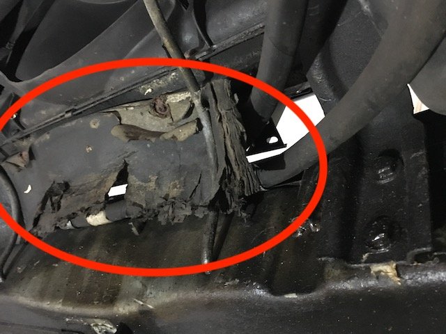 Temperaturprobleme VW Bus T3 defekte Luftleitpappen