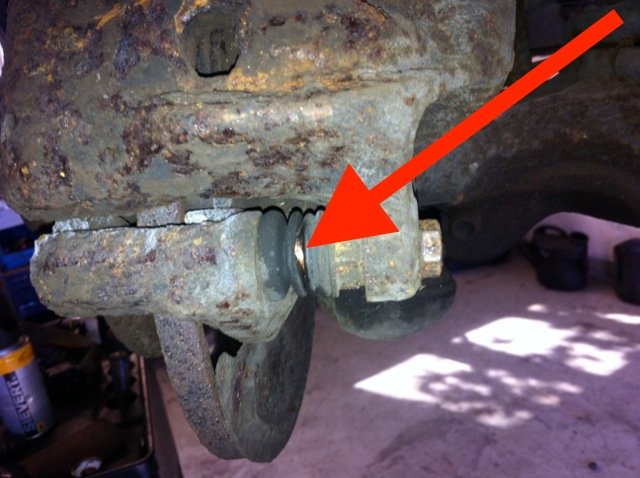 Gleitstück VW Bus T3 Bremse vorne Manchette defekt