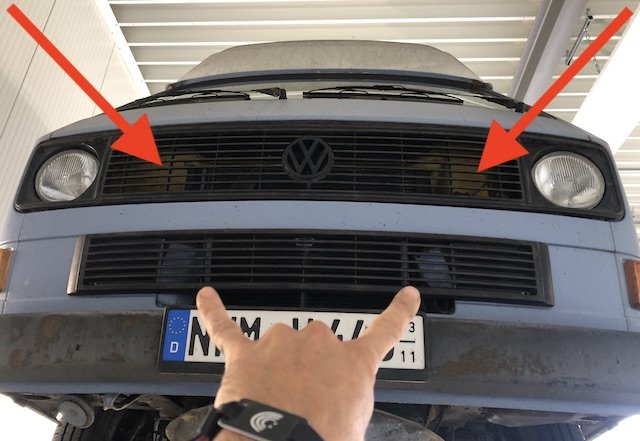 defekte Luftleitpappen gefährlich für Motorkühlung VW Bus T3