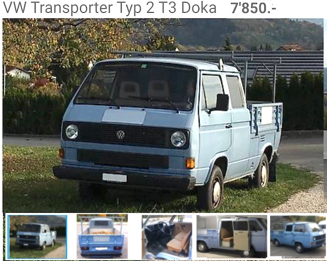 Inserat VW Bus T3 DoKa Kaufberatung BusChecker
