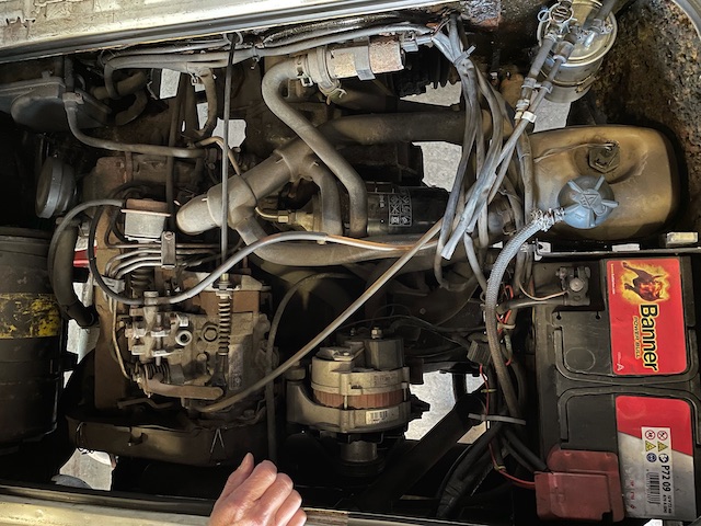 Motorraum VW Bus T3 Diesel Schwachstellen